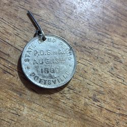 Patriotic order of the Sons of America hey camp metal from Pottsville PA