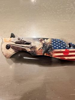 Military Themed Folding Pocket Knife
