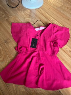 Zara  sleeve pink top (New)small