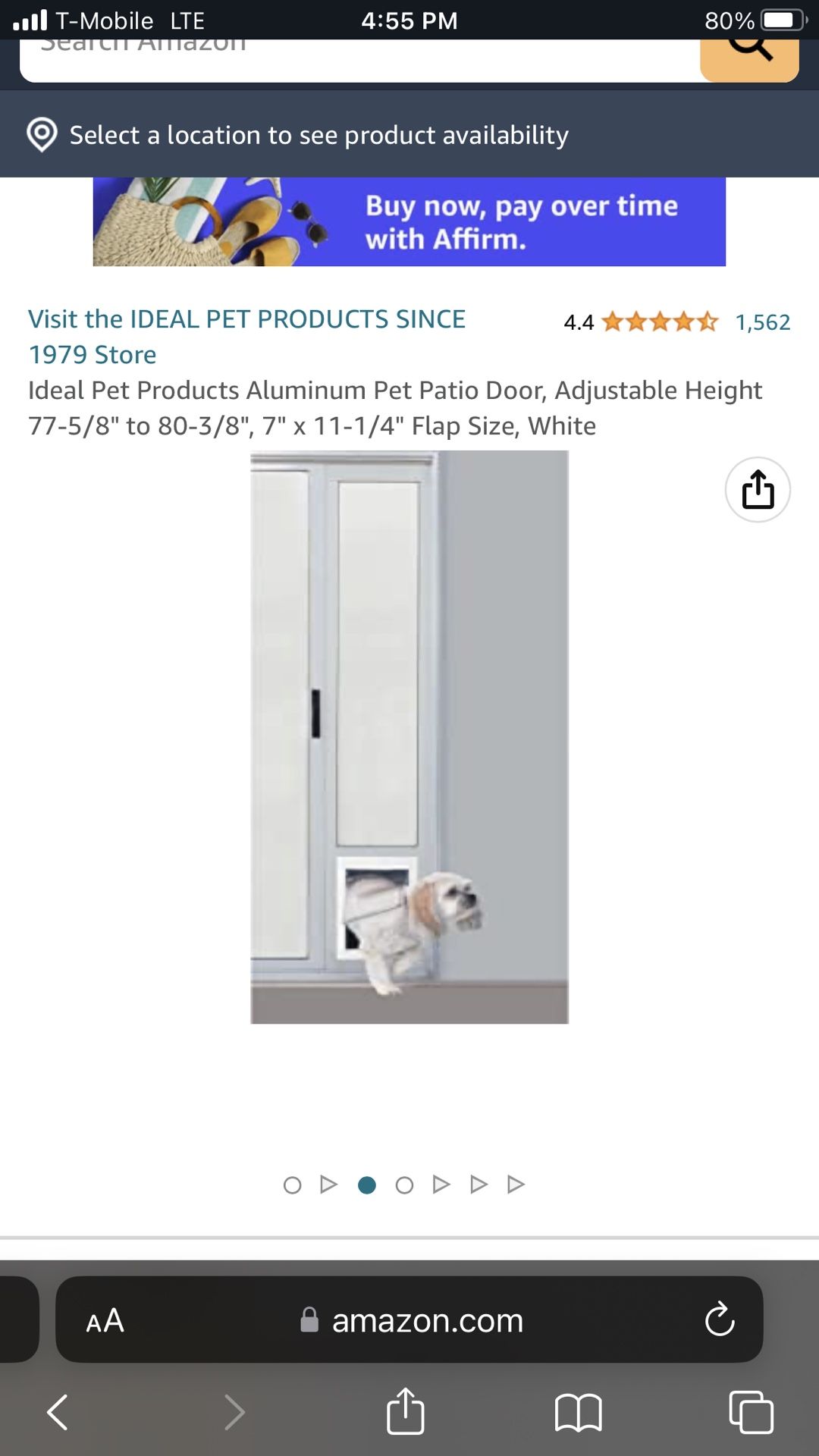 Aluminum PET PATIO 7x11 1/4