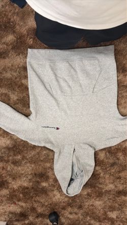 A grey champion sweater size L