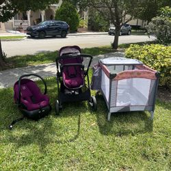 Used A Complete Baby Set Stroller Car Seat Basement