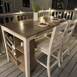 Kitchen Island With 2 Chairs 