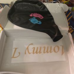 Gender Reveal Balloon And Mommy To Be Sash 