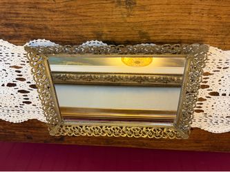 Hollywood Regency Style Mirrored Vanity Tray