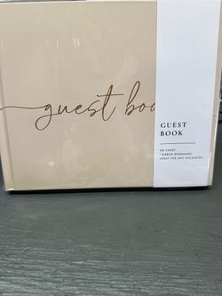 Wedding guestbook, photo frame, makeup bag