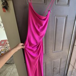 Hot Pink Elegant Dress 