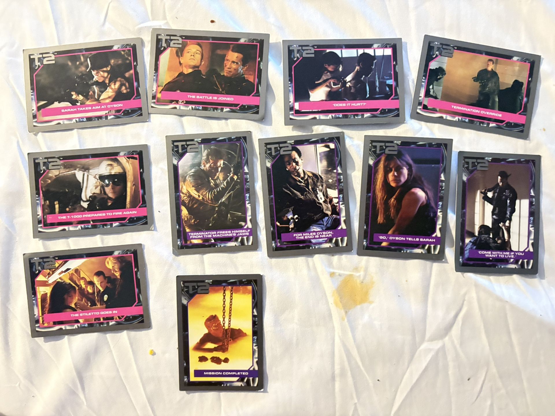 Terminator two trading cards