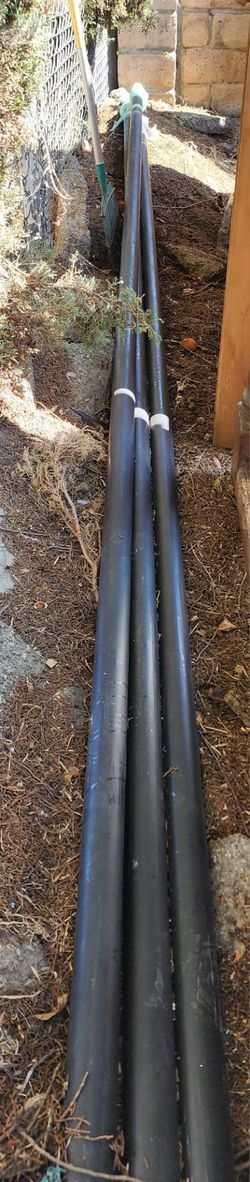 1 Inch x 18 Ft. Galvanized Metal Pipes Lot of 3