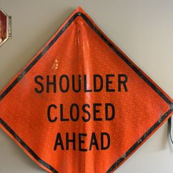 Shoulder Closed Ahead Sign