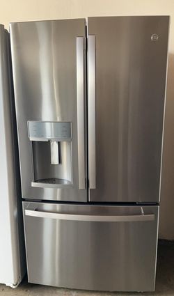 GE  3-Door Stainless Steel Refrigerator
