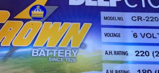 4 Semi New 6 Volts Batteries