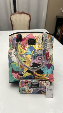 little mermaid bag, and wallet Loungefly little mermaid bag, and wallet