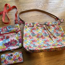 COACH Shoulder Bag, Purse, Wallet Set