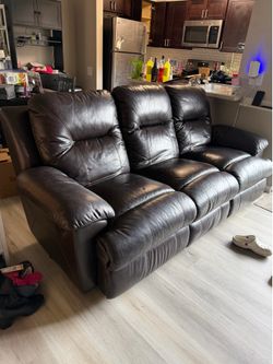 Leather couch