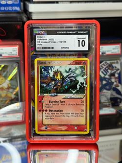 Entei gold star unseen forces cgc 10 *SWIRL*