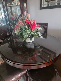 Dining Room Set - Wood / Glass