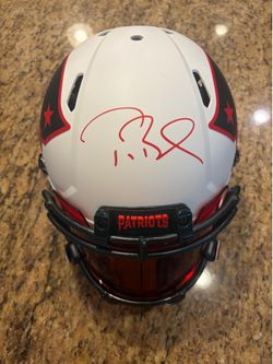 Tom Brady Autographed New England Patriots Lunar Eclipse Authentic SpeedFlex Helmet – Fanatics Certified