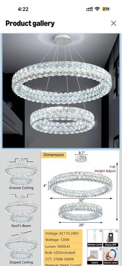 Chandelier for Sale ( Crystals )