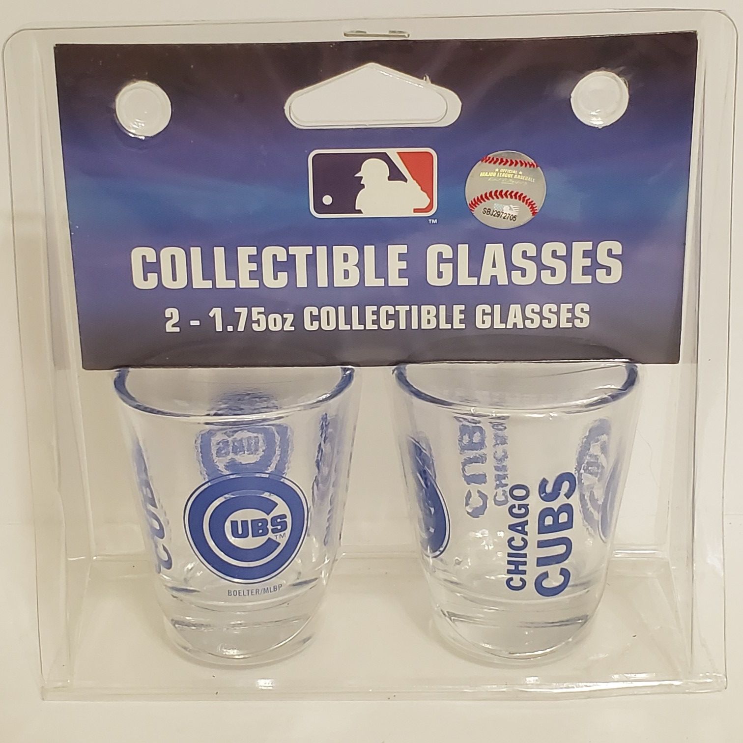 2 Collectible Chicago Cubs Shot Glasses