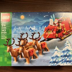 Sealed Retired Lego Christmas Santa’s Sleigh (40499)