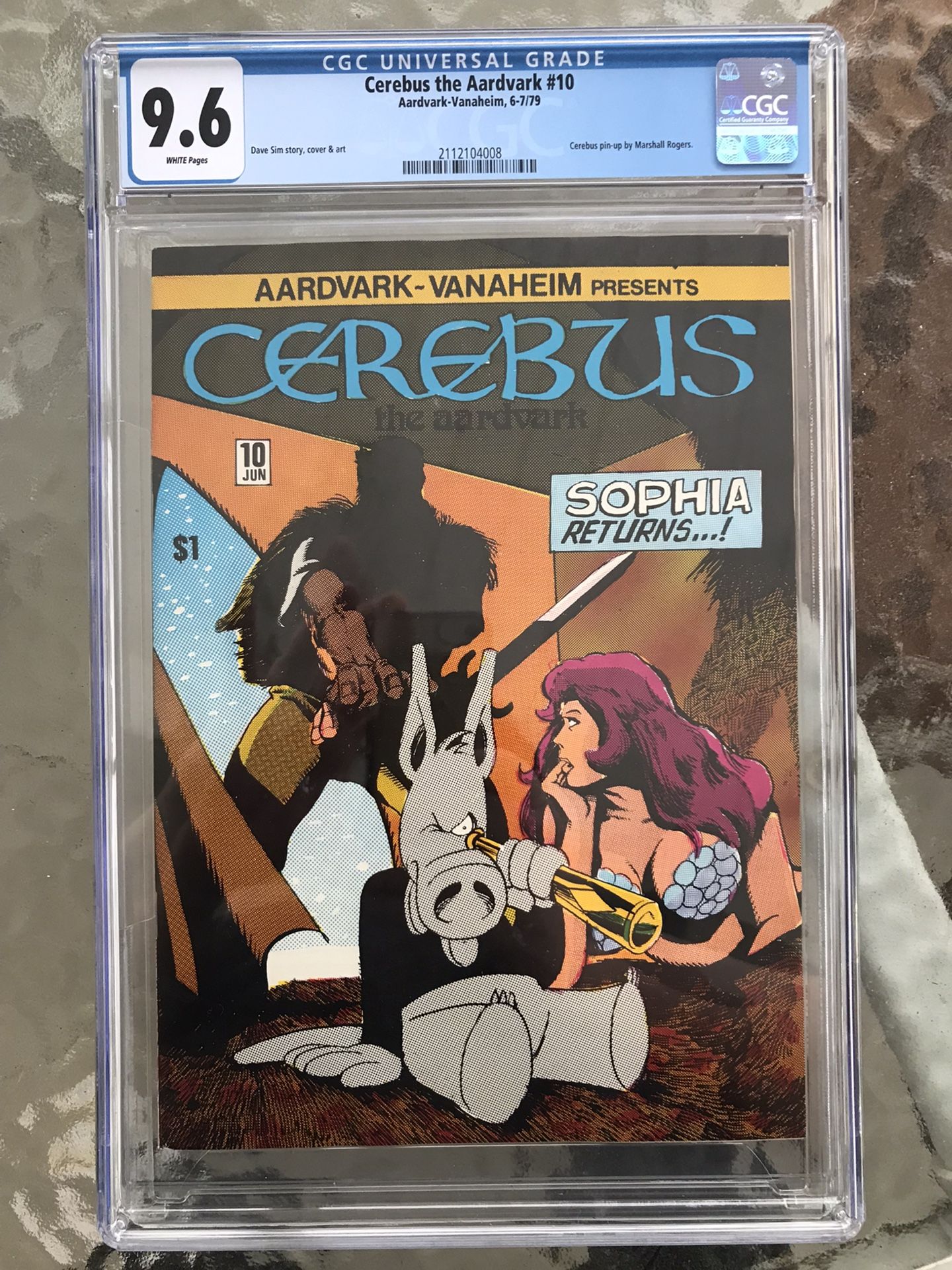 Cerebus the Aardvark #10 (1979) CGC 9.6 — White Pages; Dave Sim & Marshall Rogers