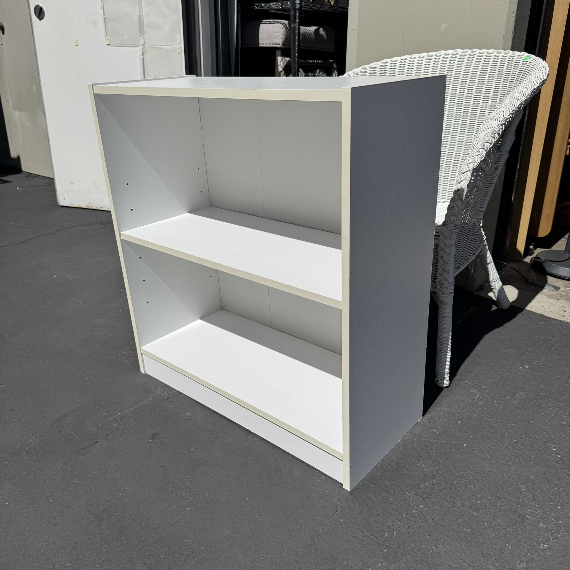 2 tier Storage Bookcase White Good Condition