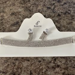 Women's Jewelry Choker Necklace - Silver 