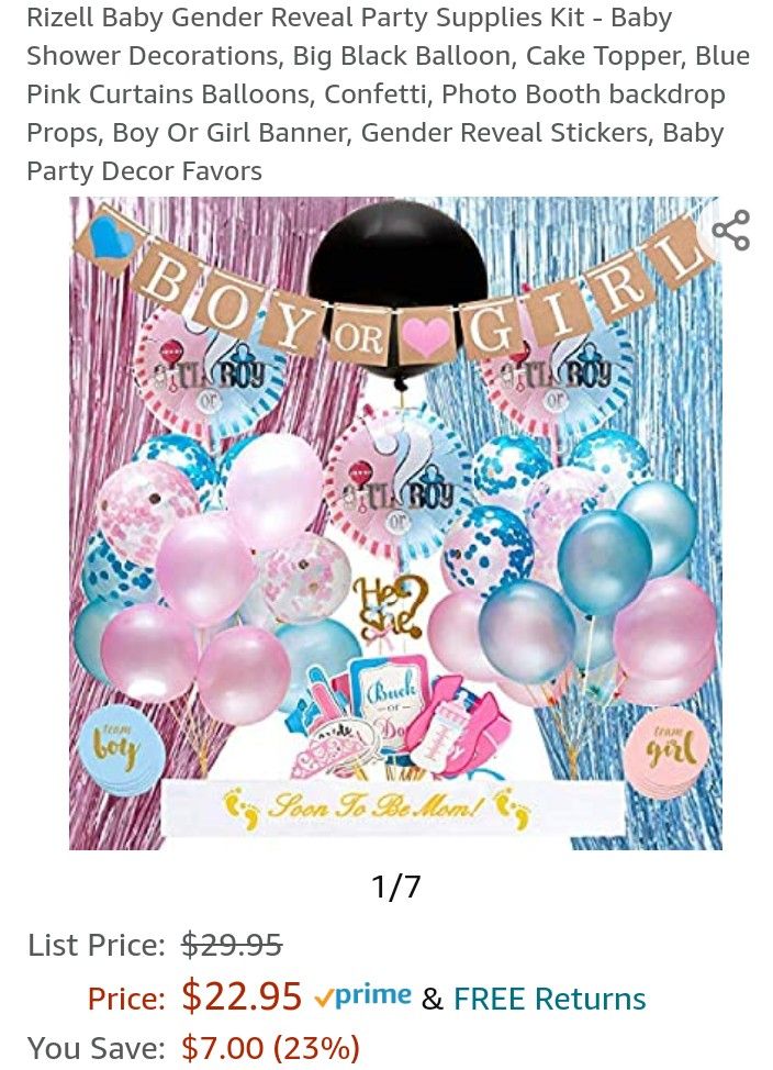 Gender Reveal Decorations