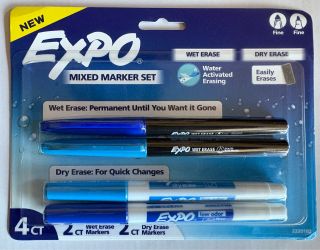 Expo Mixed Marker Set 4-Count