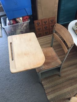 Vintage student desk