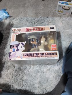 Bob's Burgers Espresso Trip Tina & Unicorn Funko Pop 