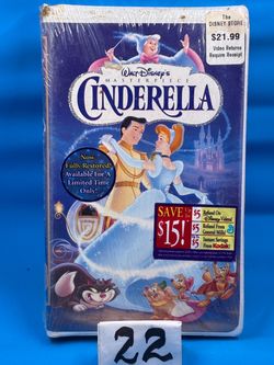 Vtg Cinderella VHS Tape 1995 Walt Disney Home Entertainment New Sealed