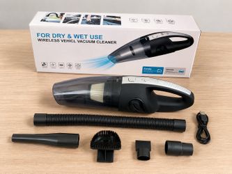 Wireless Handheld Car Vacuum Cleaner - Dry & Wet Use