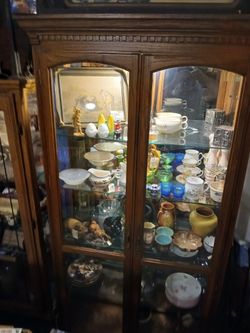 LARGE CHERRYWOOD Display Cabinet