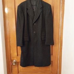 Men’s Black Wool Coat - Like New