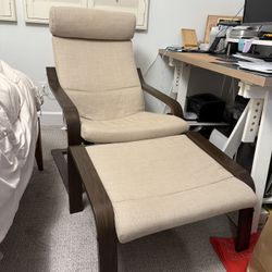 Ikea Arm Chair & Ottoman 