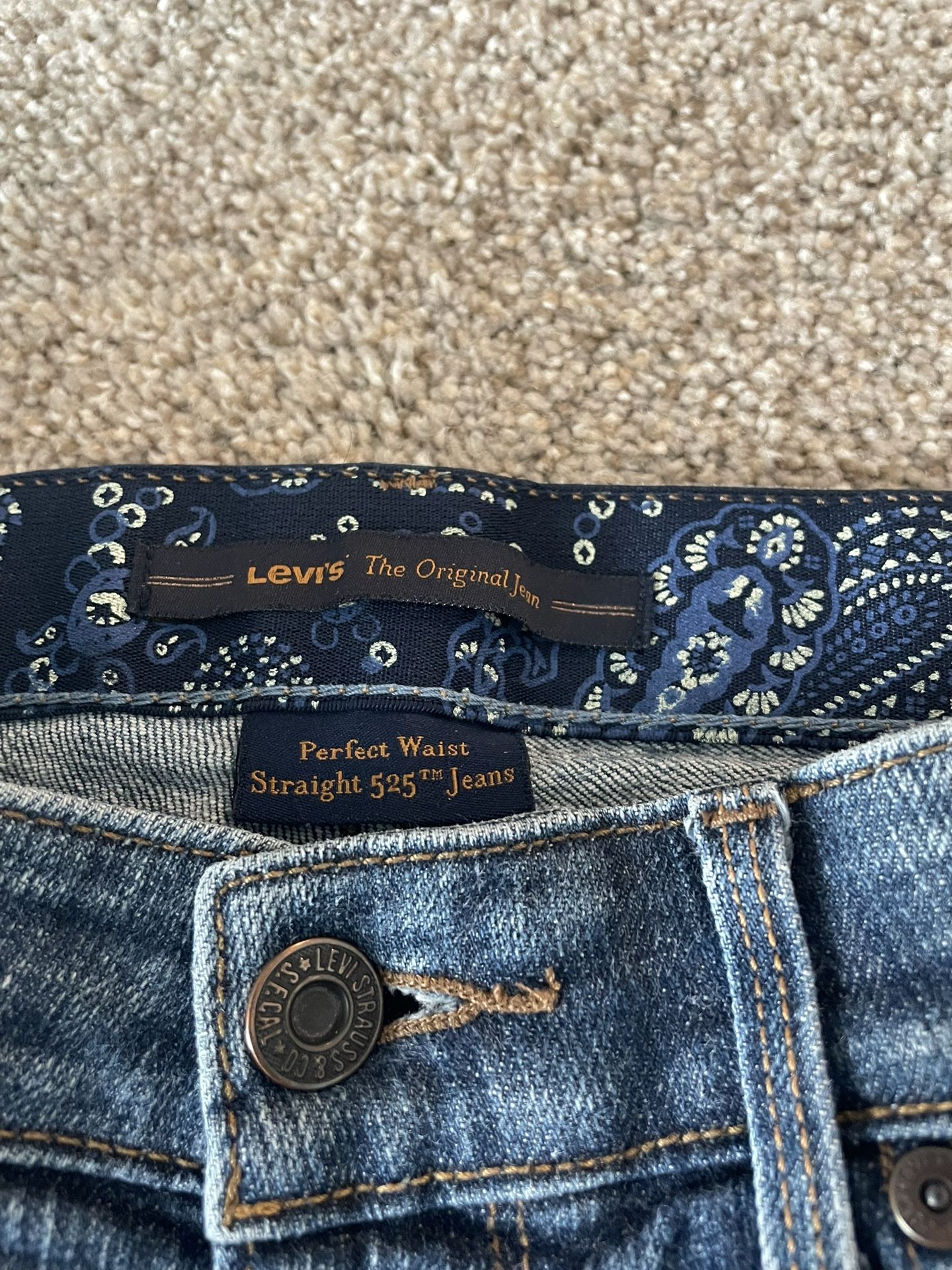 Levi’s 525 Perfect Waist Classic Straight Leg Jeans Sz Misses 6