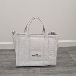 Marc Jacobs Women’s The Croc- Embossed Leather Medium Tote In Ivory