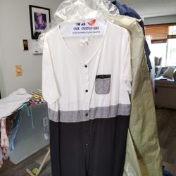 Dress Black & White Cotton Maxi