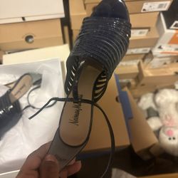 Navy patent Heels Size 9 