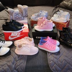 Kids Shoes Size 9 And The Vans Checker Ones Are 10 All Like New Or Are New 