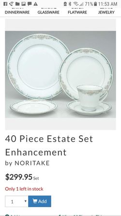 Noritake Lenhendary Fine China