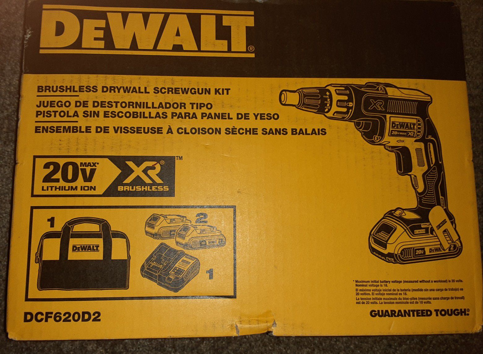 Dewalt 20v Brushless kit and drill bits set: brand new
