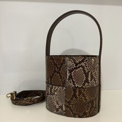 RARE Patchwork Python STAUD Bissett Bag