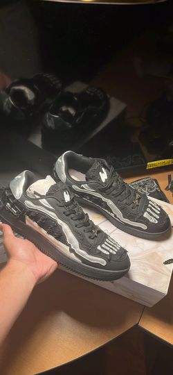 Waston bones sneaker shoe (black denim)