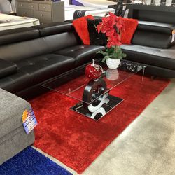Beautiful Furniture Sofa Sectional L On Sale Now For $1199 Color Black Only 