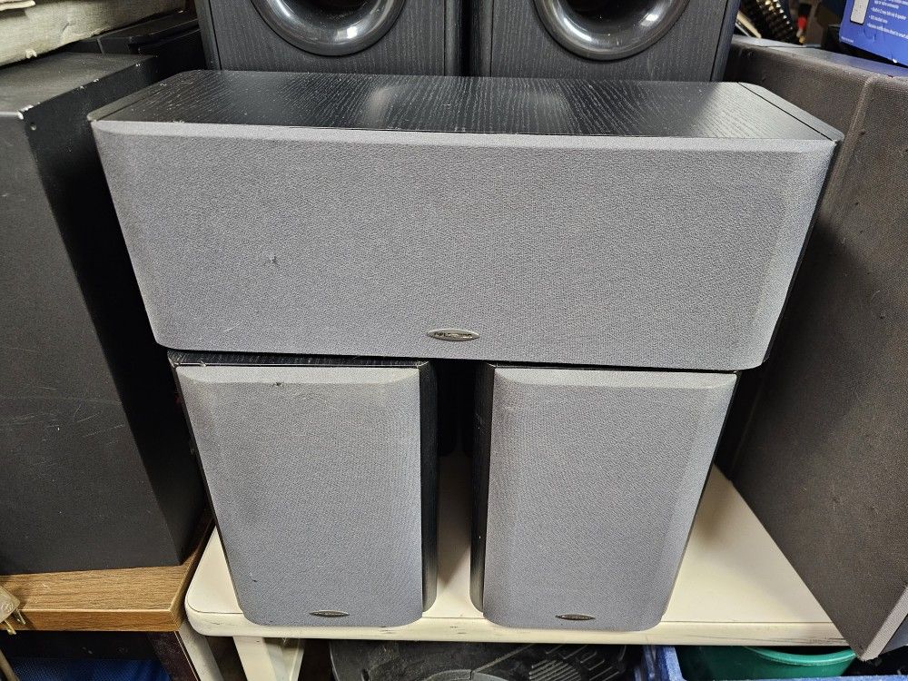 Celestion 5 piece 5.1 surround sound speakers (or 7.1 w/ 2 more added)