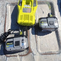 RYOBI
ONE+ 18V Fast Charger with 6.0 Ah HIGH PERFORMANCE Battery (2-Pack)
Questions & Answers