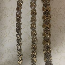 10 karat gold in Sterling bracelet
